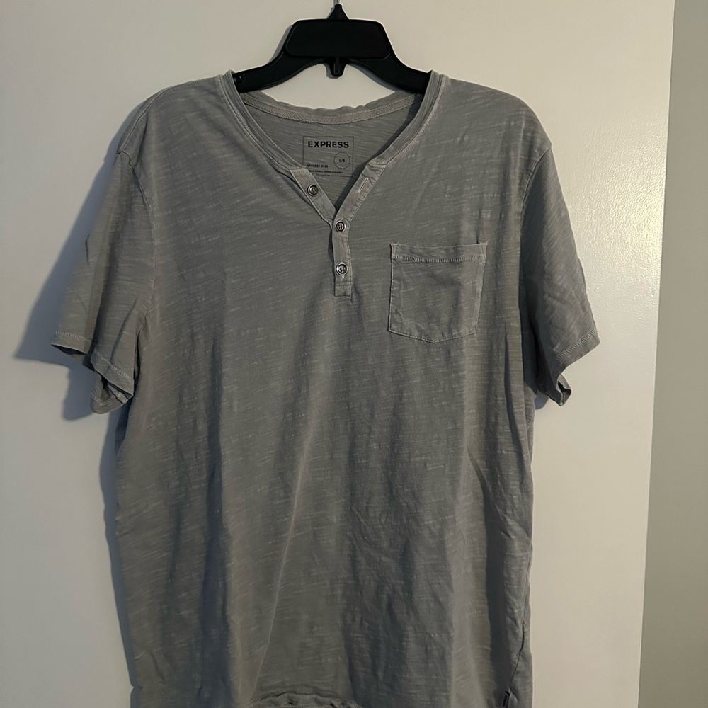 Express Light Gray Men's Short Sleeve Tee